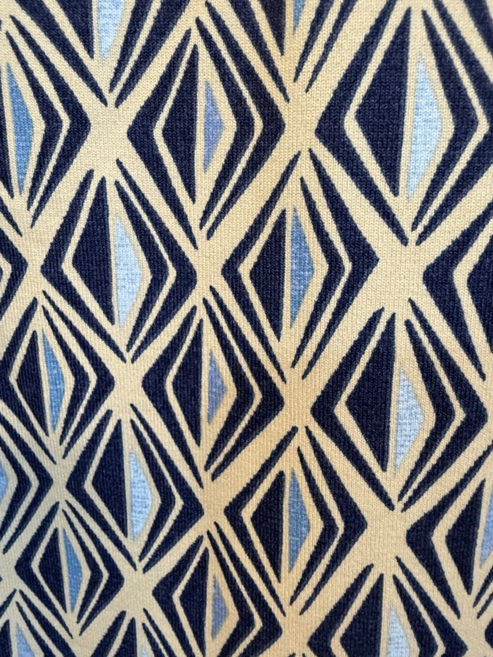 J.McLaughlin The Lawrence Dress XL - Blue & Tan print. Catalina Cloth - Picture 3 of 7